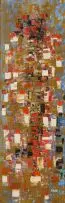 Fayetta Varney, Abstract Composition, oil on board
