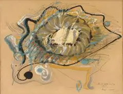 Baroque M*** by Christo Coetzee, mixed media on paper, offered Jul 2019