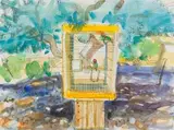 Glen Scouller, Love Birds, Prince Albert (GSWR 162), watercolour on paper
