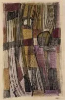 Cecily Sash, Abstract I, colour etching