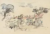 Cape Cottages by Gregoire Boonzaier, watercolour on paper, sold Jul 2019