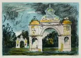 Holdenby by John Piper, colour lithograph, offered Jul 2019