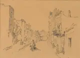 Alexander Rose-Innes, Bo-Kaap, pencil on paper