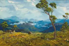 Ernest Benjamin King, Lowveld, oil on board