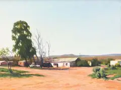 Soebatsfontein by Walter Meyer, oil on canvas, sold May 2019
