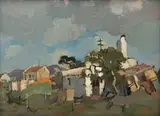 Wit Huisie, Napier by Gregoire Boonzaier, oil on canvas, sold May 2019