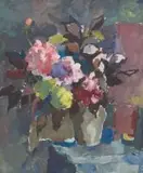 Still Life with Vase of Flowers by Gregoire Boonzaier, oil on canvas, sold May 2019