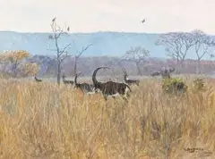 Giuseppe Bottero, The Gallant Breed, oil on canvas