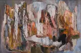 Cecil Higgs, Abstract Composition, oil on canvas