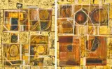 Ernst de Jong, Byzantium; Gothic Web, two, mixed media on board