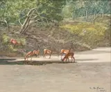 Giuseppe Bottero, Peaceful Moment, oil on canvas laid down on board