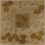 Tile with Floral Motifs by Esias Bosch, hand-painted ceramic tile with lustre glaze, sold May 2019