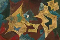 Eugene Labuschagne, Abstract Composition, oil on canvas laid down on board