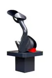 Standing Abstract Form by Edoardo Villa, welded and painted steel, sold May 2019