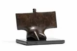 Laurence Anthony Chait, Icarus, bronze with mottled brown patina on granite base