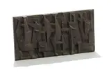 Abstract Plaque by Edoardo Villa, bronze, sold May 2019