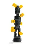 Brett Murray, Africa Maquette, bronze and paint