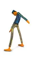 Dr Phuthuma Seoka, Township Jive I, 1986, enamel paint on velvet corkwood