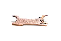 Cecily Sash, Copper Pendant II, engraved and hammered copper