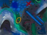 Kevin Atkinson, Abstract Composition, acrylic on canvas
