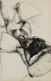 Diane Victor, Reclining Woman, charcoal on paper