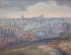 Mary Riter Hamilton, Arras 1919, oil on canvas laid down on board