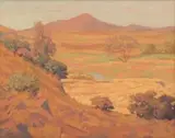 Landscape by Jacobus Hendrik Pierneef, oil on canvas, offered May 2019