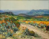Namakwaland by Hugo Naude, oil on board, offered May 2019