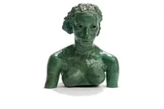 Sir Jacob Epstein Kbe, First Portrait of Lydia, bronze with a green patina