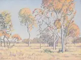 Landscape with Foreground Trees by Jacobus Hendrik Pierneef, oil on canvas laid down on board, sold May 2019