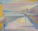 Maud Sumner, Pont de la Tournelle, Paris (Tournelle Bridge), oil on canvas
