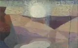 Maud Sumner, Abstract Sunset, oil on canvas