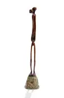 Lucas Sithole, Winter II ( LS7503), 1975, carved Rhodesian teak on liquid steel base