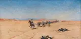 Wilhelm Kuhnert, Trek through the Namib Desert, oil on canvas