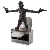 Last Hatted Autocrat by David Brown, bronze and steel, offered Mar 2019