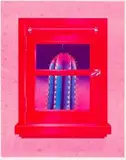 Norman Catherine, Red Window Cactus, hand-separated offset lithograph