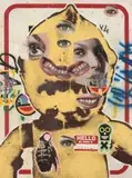 Asha Zero, _ _ /_ _ x _ GAP _ . 10, mixed media and collage on board