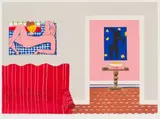 Tribute to Henri Matisse by Sam Nhlengethwa, colour lithograph, offered Mar 2019