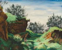 Eugene Labuschagne, The Kloof, oil on board
