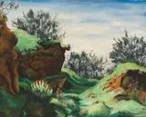 Eugene Labuschagne, The Kloof, oil on board