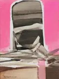 Nils Burwitz, Abstract on Pink Background