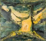 Wilfred Delporte, Outer Space/Supernova, oil on canvas