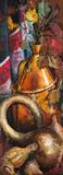 Still Life (Stillewe) by Johannes Meintjes, oil on panel, sold Mar 2019