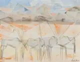 Gemsbok by Gordon Vorster, oil on canvas laid down on board, offered Mar 2019