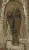 Portrait by Frans Claerhout, oil on board, sold Mar 2019