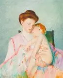 Dmitry Nikashin, Mother and Child, oil on canvas