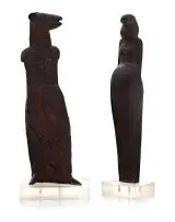 Betrothal Pair by Bruce Arnott, bronze mounted on a sandblasted perspex base, offered Mar 2019