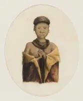 William Burchell, Portrait of Massisan, watercolour on paper