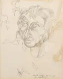 Christo Coetzee, Dr. Silberberg, pencil on card