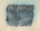 Abstract Face by Christo Coetzee, oil and pencil on paper, sold Mar 2019